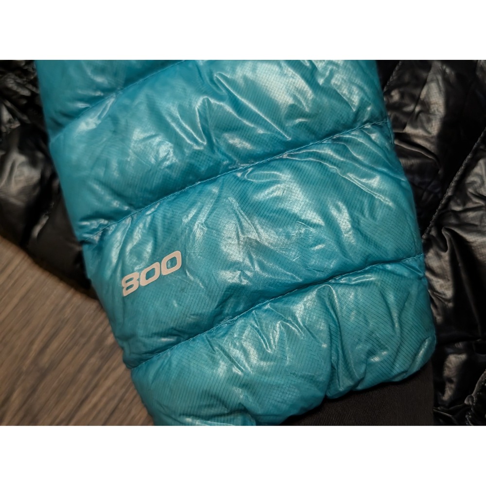 The North Face Summit Series 800 Fill Down Puffer Jacket Womens L Black Blue - Picture 5 of 9